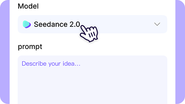 Step 2: Choose Seedance 2.0 Model